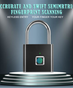 Fingerprint Lock Door Smart Lock USB Rechargeable Padlock for Gate warehouse cabinet yard luggage One Touch Open Ultra Light
